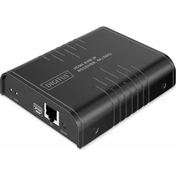 KVM přepínač Digitus HDMI KVM IP Receiver (schwarz, 4K/60Hz)
