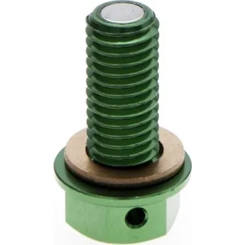 ACCEL vypouštěcí zátka oleje KAWASAKI KXF 450 06-15 barva zelená (MDP-03GR) (ACCEL vypouštěcí zátka oleje KAWASAKI KXF 450 06-15 barva zelená (MDP-03GR))