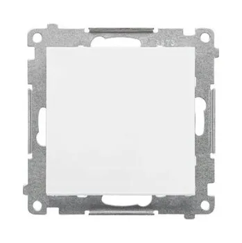 vypínač Simon 55 Jednoduchý přepínač tlačítkový Bílý MAT