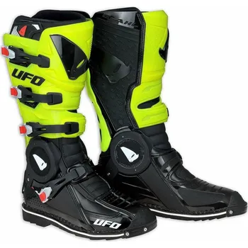 Moto obuv Boty jezdecké Ufo Recon fluo žluto-černé - velikost 44 (Velikost: 44) UFBO002-KD-44