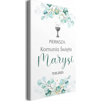 Obraz Tablica powitalna Svaté Přijímání Obraz na plátně Památka Dekorace k prvnímu svatému přijímání