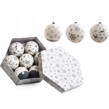 Vánoční dekorace Vánoční baňky krabička s 6 Vánoční Koule , 6 ks DEcodomi DÁREK