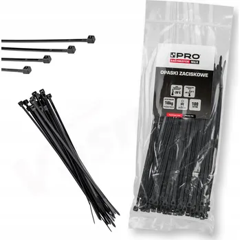 Organizace kabelů Stahovací pásky/ stahovací pásky4,8 mm x 200 mm 100 ks PRO