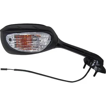 Zrcátko pro motocykl zpětné zrcátko s blikačem (rozteč šroubů 42 mm), Q-TECH, P SUZUKI GSX-R 750 2010-2013