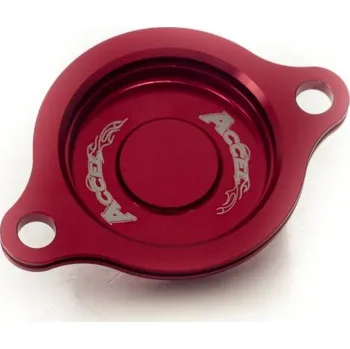 Filtr pro motocykl ACCEL víčko olejového filtru HONDA CRF 250R 10-17 barva červená (ACCEL víčko olejového filtru HONDA CRF 250R 10-17 barva červená)