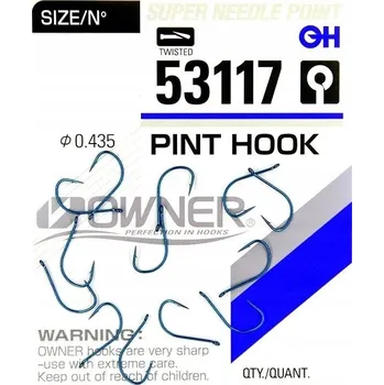 Rybářský háček Háčky s protihrotem Owner Pint 53117, 11 ks