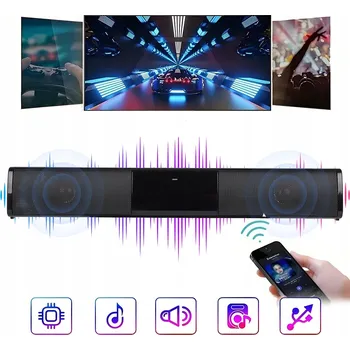 Bluetooth reproduktor BLUETOOTH 5.0 REPRODUKTOR SOUNDBAR S FM RÁDIEM K POČÍTAČI LAPTOPU FM USB