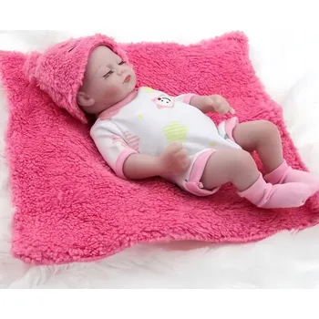 Panenka Reborn panenka, emulace silikonu, panenka dvojče, 29 Cm