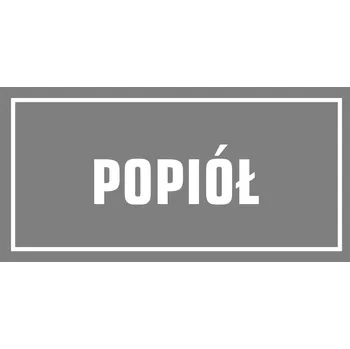 Odpadkový koš Samolepka koš na třídění odpadu POPELE