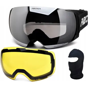 LYŽAŘSKÉ BRÝLE ARCTICA G-105 + ŻÓŁTA SZYBA + KUKLA