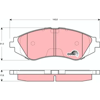 Brzdová destička Sada brzdových destiček, kotoučová brzda LUCAS GDB3265