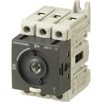 vypínač ODPOJOVAČ 0-1 3P 32A TS-35 SOCOMEC