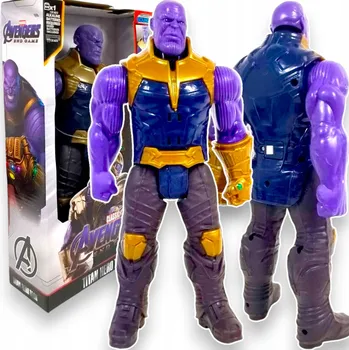 Figurka THANOS VELKÁ INTERAKTIVNÍ FIGURKA RUKAVICE LED SVÍTÍ ZVUK POHYBLIVÁ 30 CM