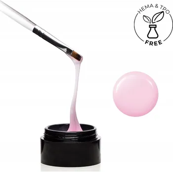 Lak na nehty Didier Lab Stavební Gel na Nehty Fiber Builder Gel 50 g Milky Pink Růžová