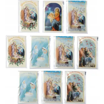 Vánoční dekorace Vánoční Oplatky Malé 30 ks