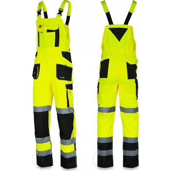 Pracovní obuv Pracovní zahradnické kalhoty s laclem REFLEXNÍ VÝSTRAŽNÉ BOZP XL / 52