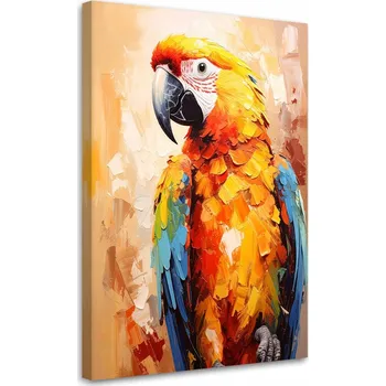 Obraz Obraz do dětského pokoje obýváku, Barevný Papoušek Ara 60x90