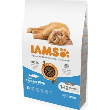 Krmivo pro kočku Krmivo pro kočky IAMS For Vitality Kitten pro kočky Ryba 10 kg