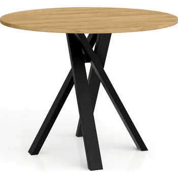 Jídelní stůl Stůl kulatý Ivo 90 cm bílý – moderní do jídelny a obývacího pokoje