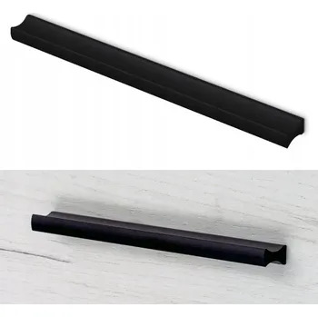 Nábytkové kování NÁBYTKOVÁ ÚCHYTKA ČERNÝ NÁBYTKOVÝ ÚCHYT PRO KUCHYŇSKOU SKŘÍŇKU 192MM