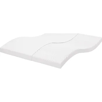 vidaXL Pěnová matrace bílá 180 x 220 cm 7 zón tvrdost 20 ILD