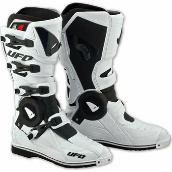 Moto obuv Boty jezdecké Ufo Recon bílé - velikost 45 (Velikost: 45) UFBO002-01-45