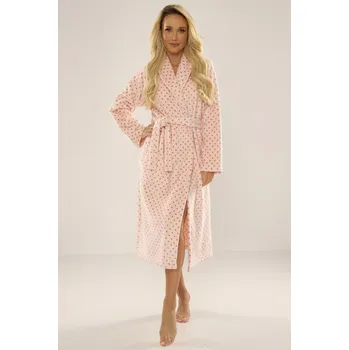 Dámský župan Dámský župan 548 MELANIE RASPBERRY DOTS XL