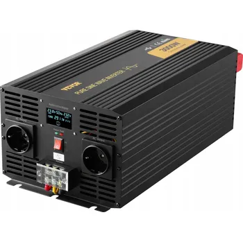 Měnič napětí Měnič napětí s čistou sinusovou vlnou 3000W DC24V na AC230V s LCD displejem