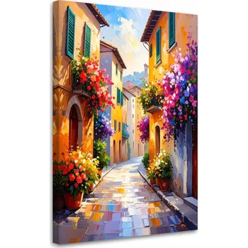 Obraz Obraz do obýváku jídelny, Barevné Krásné Italské Uličky 40x60