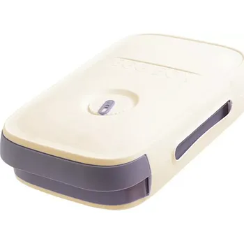 Stojánek na vajíčko Aptel Organizér na vejce se šuplíčkem - béžová