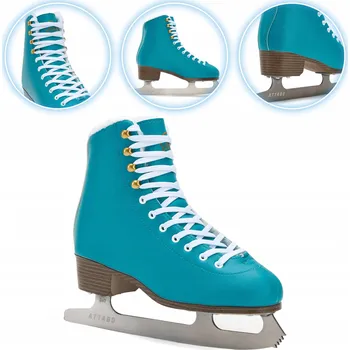 Zimní brusle Krasobruslařské brusle ATTABO Isla modré 39 Nože z nerezové oceli