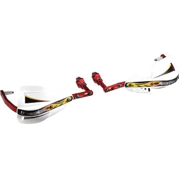 Řídítka CHRÁNIČE RUKOU (ŘÍDÍTKA) ACCEL S HLINÍKOVÝM 28MM DRŽÁKEM ENDURO (HG - ČERNÁ, SD ČERNÁ)