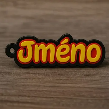 Přívěsek s vlastním jménem z 3D tiskárny | Svíčkománie3D | Barva: Červeno-zlatá lesklá