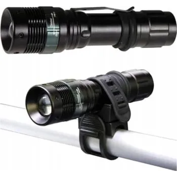 Svítilna Cyklistická svítilna s držákem a zoom LED