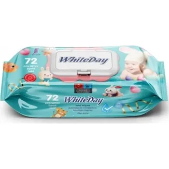 Hygienický ubrousek Vlhčené ubrousky Whiteday s klipem 72 ks králík