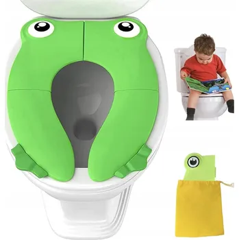 Obraz MĚKKÉ SKLÁDACÍ PRKÉNKO NA WC PRO DĚTI 36X26CM ZELENÉ