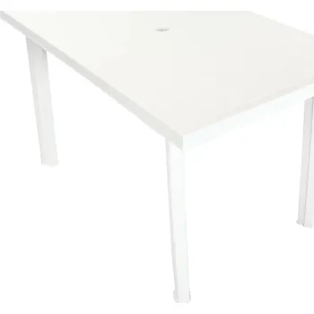 Zahradní stůl Zahradní stůl bílý 126 x 76 x 72 cm plast