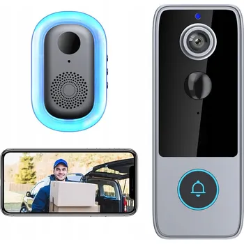 IP kamera BEZDRÁTOVÝ ZVONEK S KAMEROU KE DVEŘÍM BRÁNY WIFI SMART VZDÁLENÝ NÁHLED
