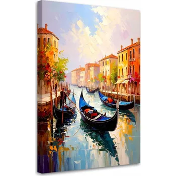 Obraz Obraz do obýváku jídelny, Benátky Město Gondoly Itálie 40x60