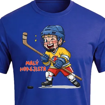 Chlapecké tričko Fansport Dětské tričko Malý hokejista Modrá 152