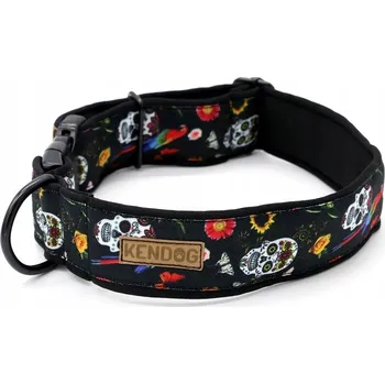 Obojek pro psa Ručně vyráběný obojek pro psa "Lebky" 3 cm S