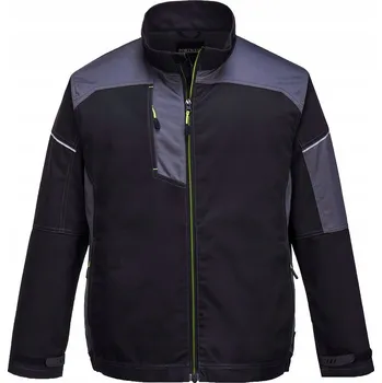 Moto bunda Mikina pracovní bunda PW3 s kapsami, vel. XXL, černá/šedá, Zoom