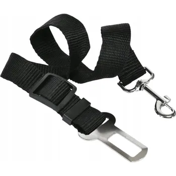 Vodítko pro psa Bezpečnostní pás pro psa - nastavitelný automobilová vodítko do auta pro psy, černý