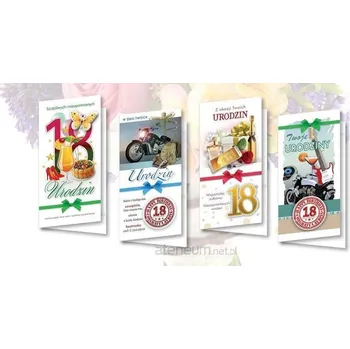 Obraz Přání DL De Lux. Zlacené 18. Narozeniny MIX (10 Ks)