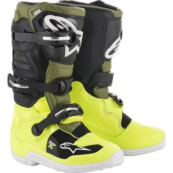 Moto obuv ALPINESTARS(MX) BOTY TECH7S FL/YL MGR/BK 2 (2015017-5561-2) (Velikost: 2) 2015017-5561-2