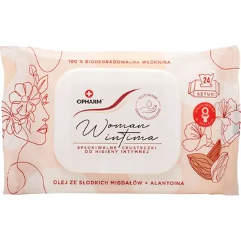 Intimní hygienický prostředek Vlhčené ubrousky pro intimní hygienu Opharm 24 ks