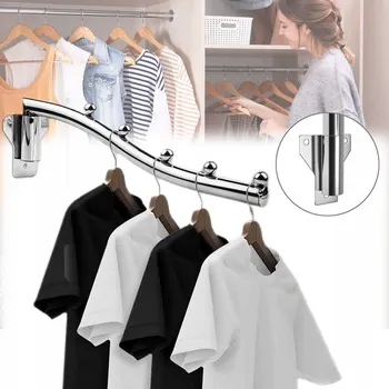 Sušák na prádlo SKŁADANY WIESZAK NA OBLEČENÍ 7 HÁČKŮ 40 CM, OTOČNÝ O 180° PRO PRÁDELNU