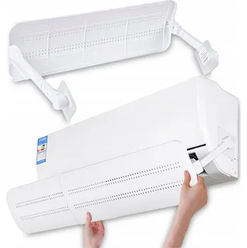 Klimatizace Univerzální deflektor klimatizace teleskopický bílý 56-108 cm