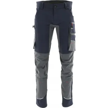 Pracovní obuv Pracovní Kalhoty do Pasu Pohodlné Strečové MOTIONFLEX Tmavě Modrá - Šedá SARA vel. 58
