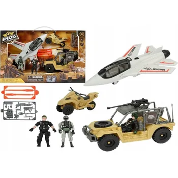 autíčko Vojenská sada základna vozidla letadlo 5709